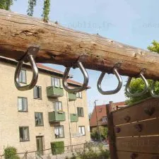 Poignée en acier inox pour jeux en bois