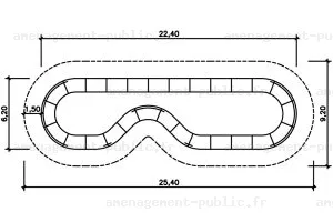 Aménagement d'un circuit Pumptrack en béton