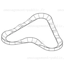 Piste de pumptrack en polyester renforcé