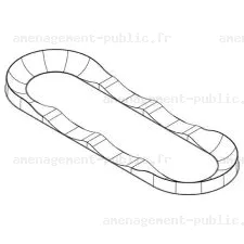 Circuit de pumptrack en polyester renforcé