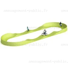 Circuit de pumptrack en polyester renforcé
