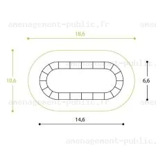 Piste de pumptrack en polyester renforcé