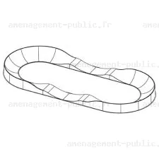Piste de pumptrack en polyester renforcé