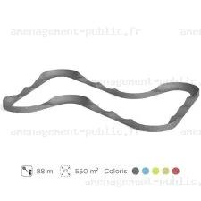 Piste de pumptrack en polyester renforcé