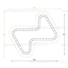 Piste de pumptrack en polyester renforcé