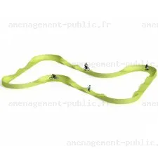 Piste de pumptrack en polyester renforcé