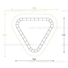 Aménagement circuit pumptrack en polyester