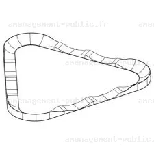 Aménagement circuit pumptrack en polyester
