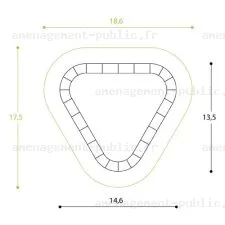 Aménagement circuit pumptrack en polyester