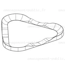 Aménagement circuit pumptrack en polyester