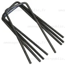 Piquets de fixation en acier pour pose de grille de renfort sur gazon