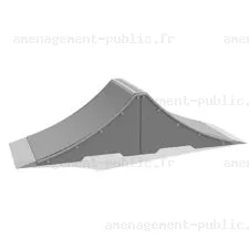 Module Rampe Spine pour création de skatepark en béton