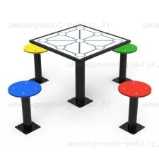 Table de jeu du Morpion pour aménagements extérieurs