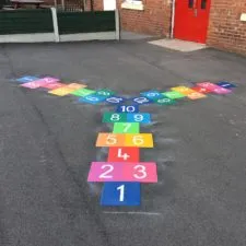 Jeux au sol thermocollant pour cours de récréation