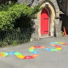 Jeux au sol thermocollant pour cours de récréation