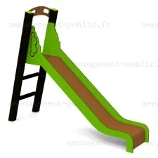 Toboggan poteaux aluminium et glissière polyéthylène
