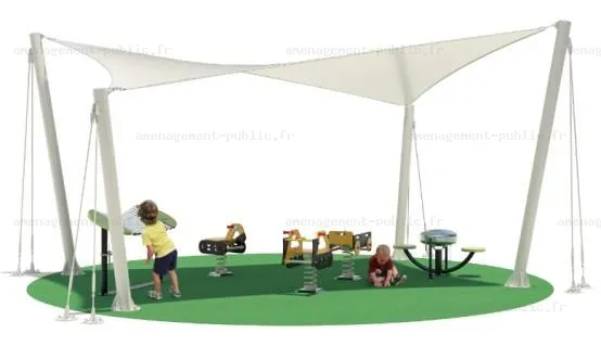 Voile d'ombrage de 5 x 5 m