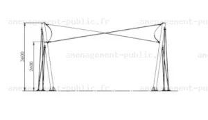 Voile d'ombrage pour aménagement ludique